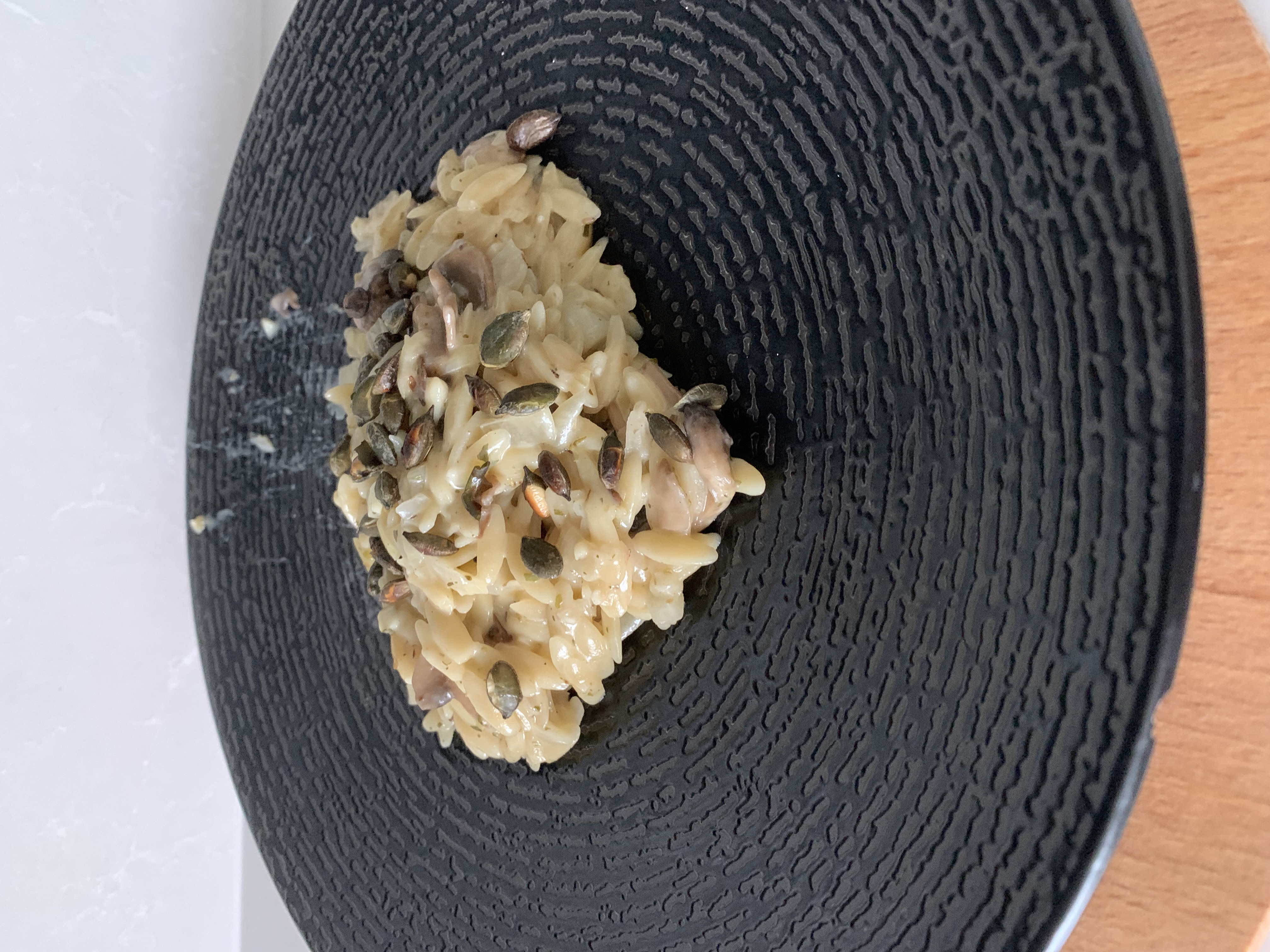 Orzotto cremeux forestier